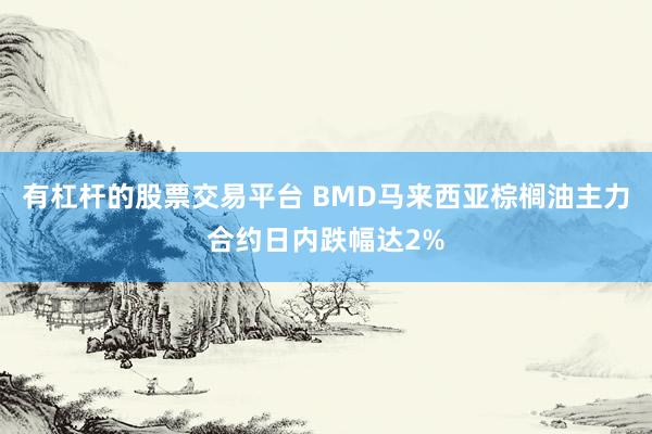 有杠杆的股票交易平台 BMD马来西亚棕榈油主力合约日内跌幅达2%
