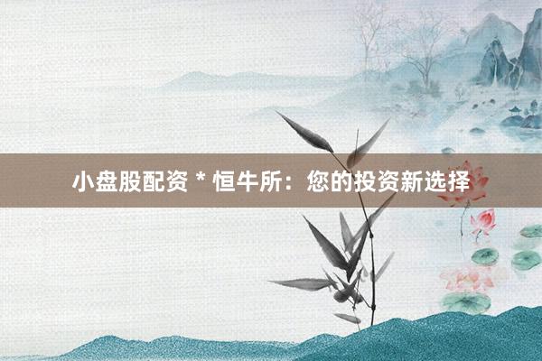 小盘股配资 * 恒牛所：您的投资新选择