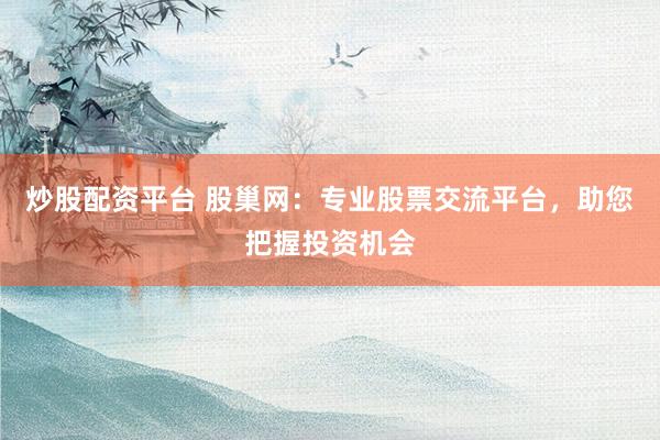 炒股配资平台 股巢网：专业股票交流平台，助您把握投资机会