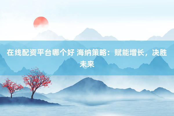 在线配资平台哪个好 海纳策略：赋能增长，决胜未来