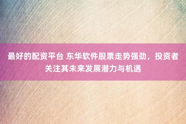 最好的配资平台 东华软件股票走势强劲，投资者关注其未来发展潜力与机遇