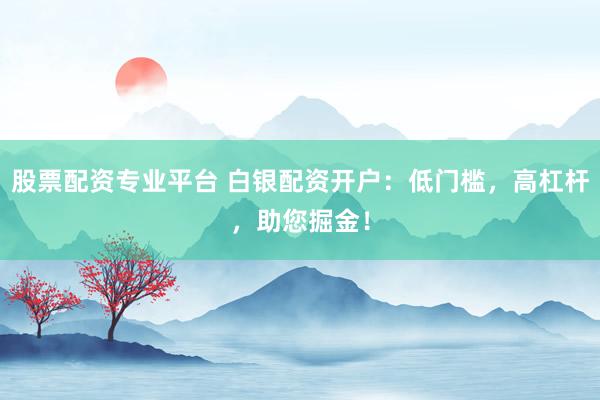 股票配资专业平台 白银配资开户：低门槛，高杠杆，助您掘金！