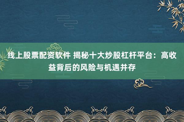 线上股票配资软件 揭秘十大炒股杠杆平台：高收益背后的风险与机遇并存